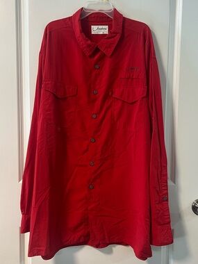 Jawbone Vintage Red Button-Up Shirt fishing xxl